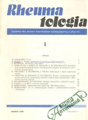 Rheumatologia 1/1987 - Siťaj Štefan