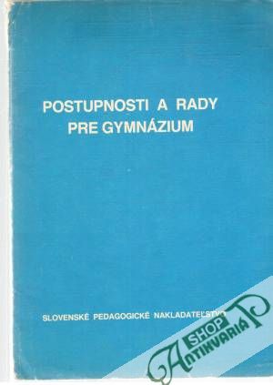 Postupnosti a rady pre gymnázium - Smida Jozef
