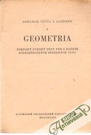 Doplnok učiva z algebry a geometria - Mikulčák J., Kabele J.
