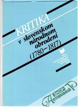 Kritika v slovenskom národnom obrodení - Kraus Cyril