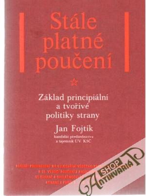 Stále platné poučení - Fojtík Jan
