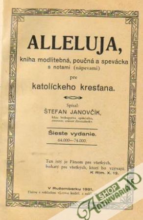 Alleluja - Janovčík Štefan