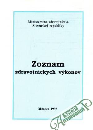 Zoznam zdravotníckych výkonov - Kolektív autorov