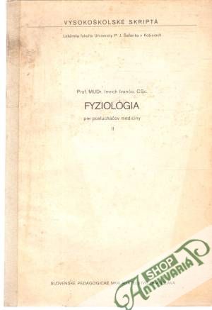 Fyziológia pre poslucháčov medicíny II. - Ivančo Imrich