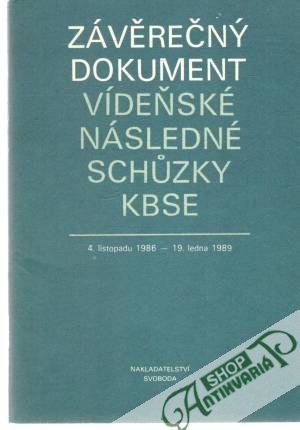Závěrečný dokument vídeňské následné schuzky KBSE - Kolektív autorov