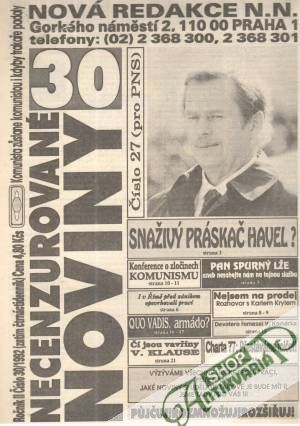 Necenzurované noviny 30/1992 - Kolektív autorov