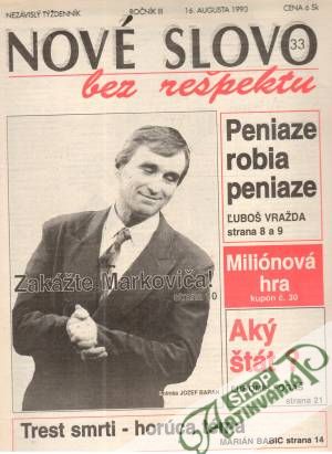 Nové slovo bez rešpektu 33/1993 - Kolektív autorov