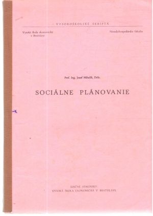 Sociálne plánovanie - Mihalik Jozef