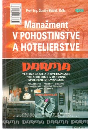 Manažment v pohostinstve a hotelierstve - Sládek Gustáv
