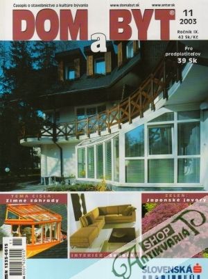 Dom a byt 11/2003 - Kolektív autorov