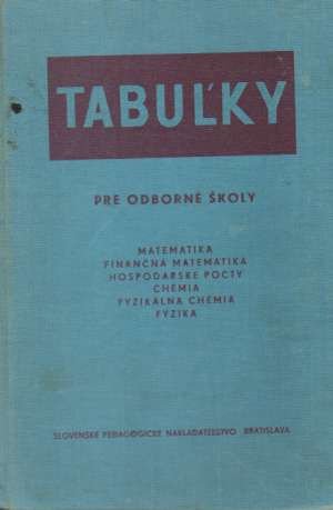 TABUĽKY PRE ODBORNÉ ŠKOLY - Nimrichter František