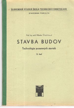 Stavba budov 2. časť - Slabihoud Miloslav