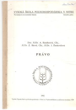 Právo - Bandlerová, Ilková, Ďurkovičová