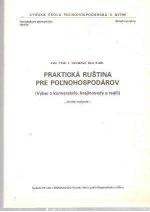 Praktická ruština pre poľnohospodárov - Hlušková a kolektív