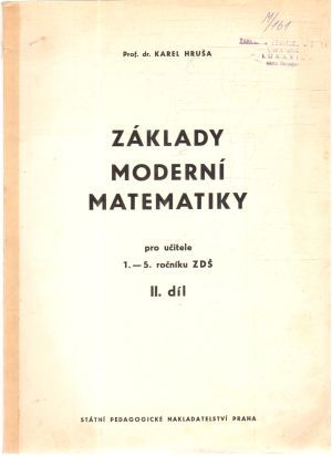 Základy moderní matematiky - Hruša Karel