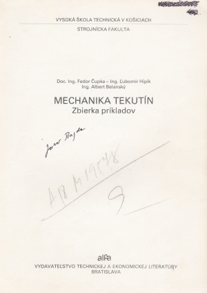 MECHANIKA TEKUTÍN - Čupka F. a kol.