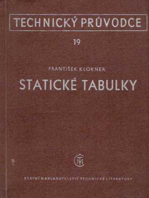STATICKÉ TABULKY - Klokner F.
