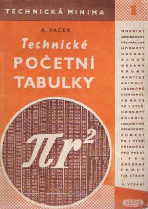 TECHNICKÉ POČETNÍ TABULKY - Vacek A.