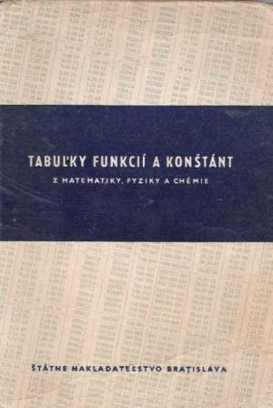 TABUĽKY FUNKCIÍ A KONŠTÁNT - Štalmašek J.