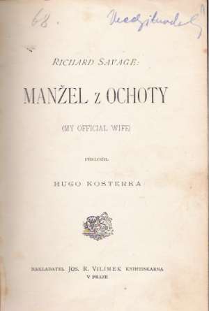 MANŽEL Z OCHOTY - Savage R.