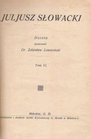 KRÓL - DUCH - Slowacki J.