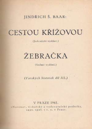 Cestou křížovou, Žebračka - Baar Jindřich Š.
