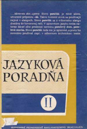 JAZYKOVÁ PORADŇA II. - Budovičová V. a kolektív