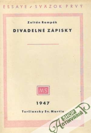 Divadelné zápisky - Rampák Zoltán