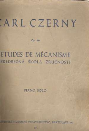 ETUDES DE MÉCANISME OP. 849 - Czerny C.