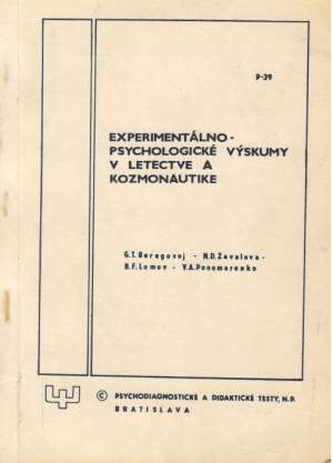 EXPERIMENTÁLNO- PSYCHOLOGICKÉ VÝSKUMY... - Beregovoj G.T. a kol.
