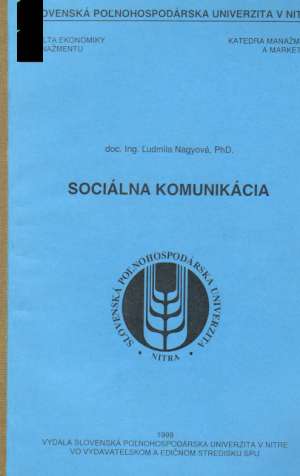 SOCIÁLNA KOMUNIKÁCIA - Nagyová Ľudmila