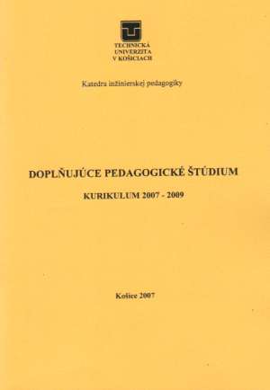 DOPLŇUJÚCE PEDAGOGICKÉ ŠTÚDIUM - Kolektív autorov