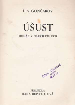 ÚŠUST /I.- V./ - Gončarov I.A.