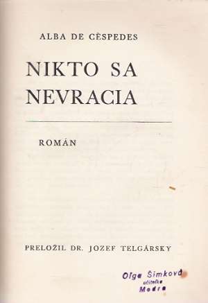 NIKTO SA NEVRACIA - Céspedes A.