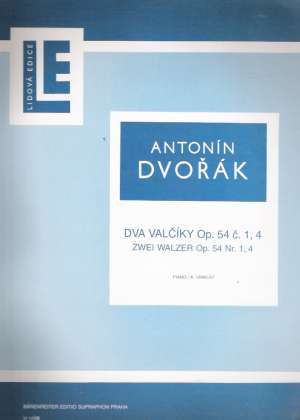 DVA VALČÍKY Op. 54 č.1,4 - Dvořák A.