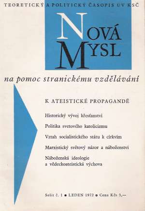 NOVÁ MYSL 1/1972 - Kolektív autorov
