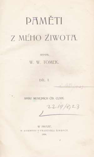 PAMĚTI Z MÉHO ŽIWOTA I. - Tomek W.W.