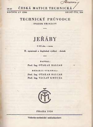 TECHNICKÝ PRÚVODCE - JEŘÁBY - Balcar O. a kol.