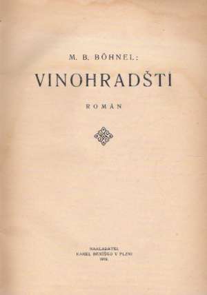 VINOHRADŠTÍ - Bohnel M.B.