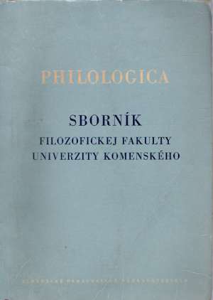 PHILOLOGICA ROČNÍK XV./1963 - Kolektív autorov