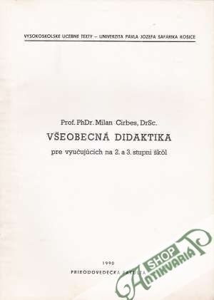 Všeobecná didaktika pre vyučujúcich na 2. a 3. stupni škôl - Cirbes Milan