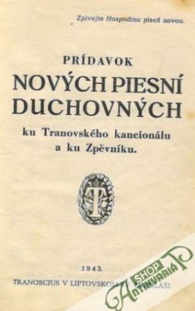 Prídavok nových piesní duchovných - Kolektív autorov