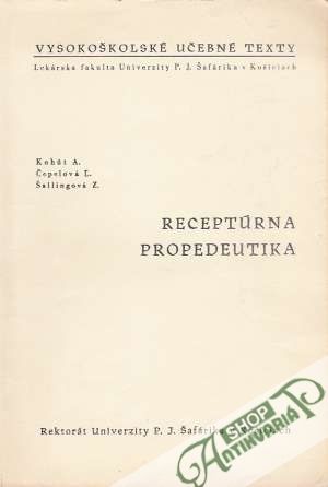 Receptúrna propedeutika - Kohút Anton