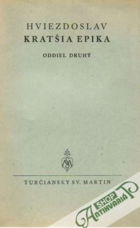 Kratšia epika II. - Hviezdoslav Pavol Országh