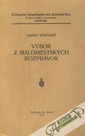 Výbor z malomestských rozprávok - Jesenský Janko
