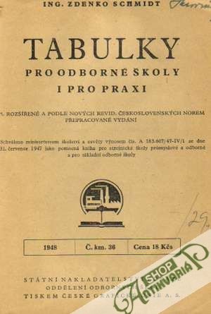 Tabulky pro odborné školy i pro praxi - Schmidt Zdenko