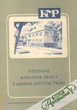 Dedinské národné školy s menším počtom tried - Kotoč Ján