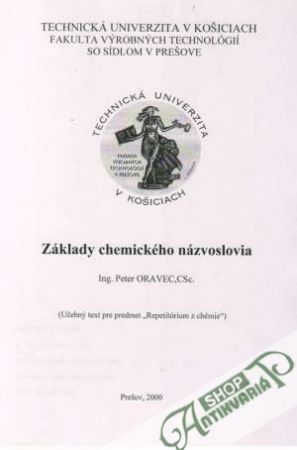 Základy chemického názvoslovia - Oravec Peter