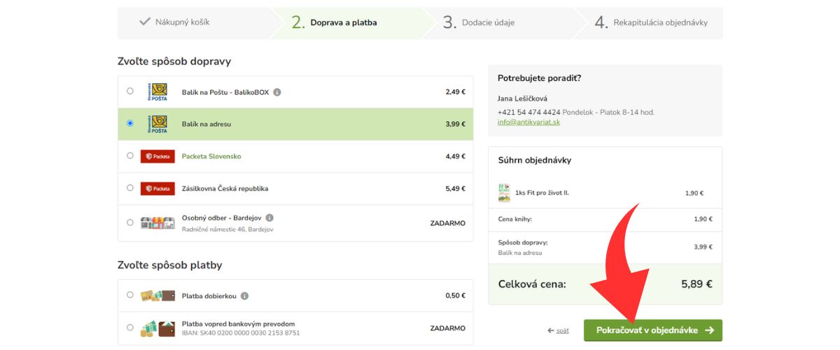 Doprava a platba